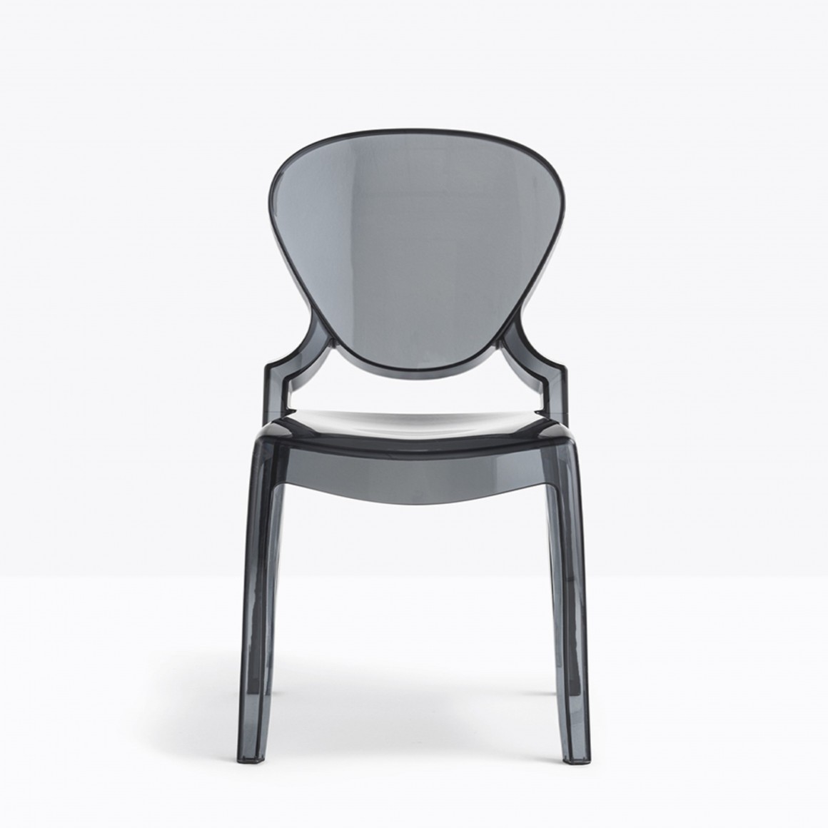 Chair QUEEN, fume polycarbonate