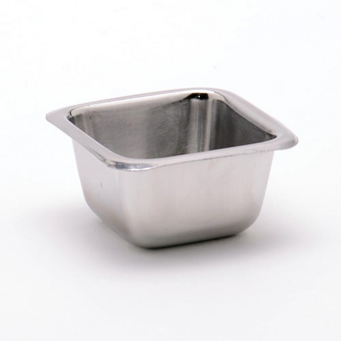 SAUCE CUP, STAINLESS STEEL, SQUARE, 1.5 OZ.