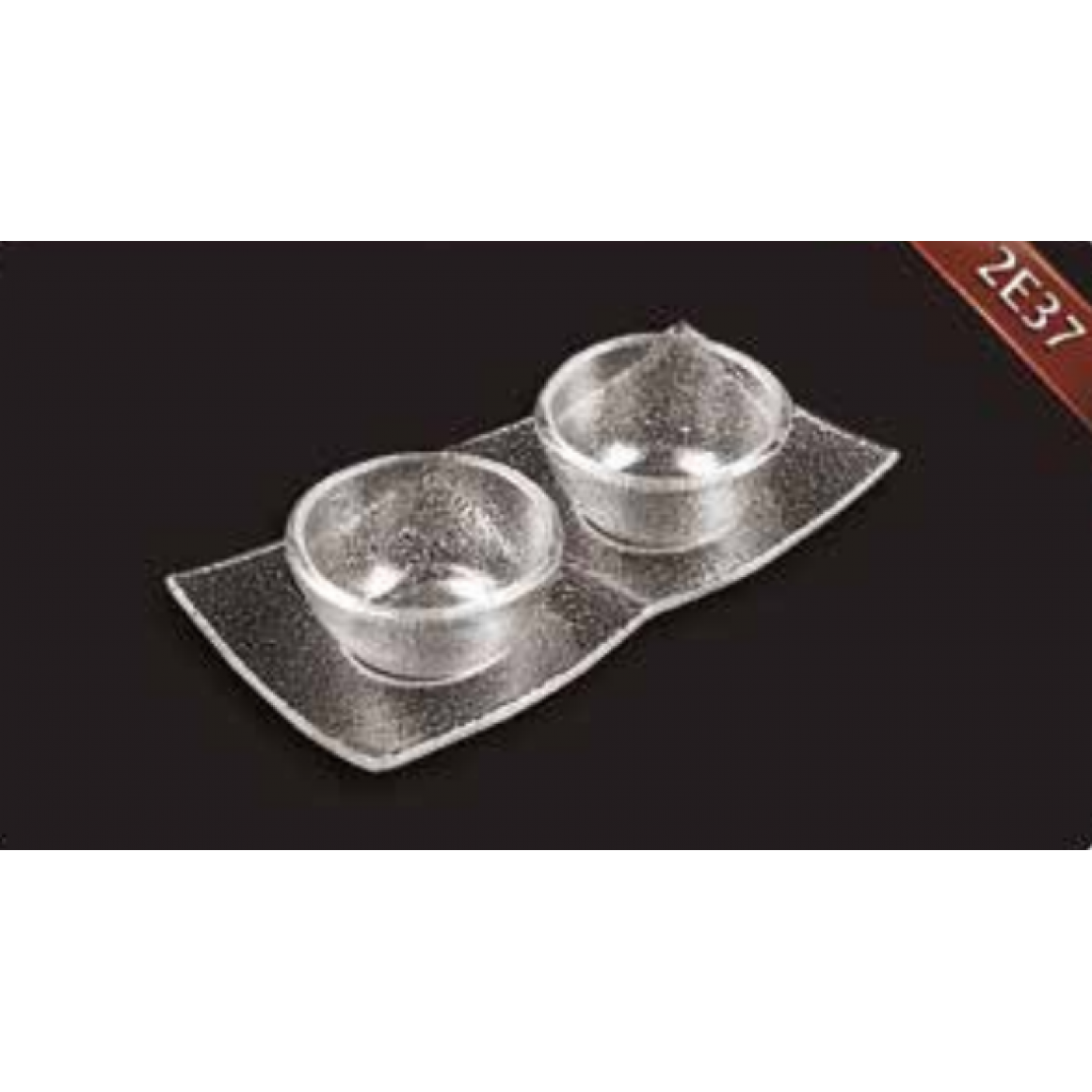 Glass plate & mini bowl set