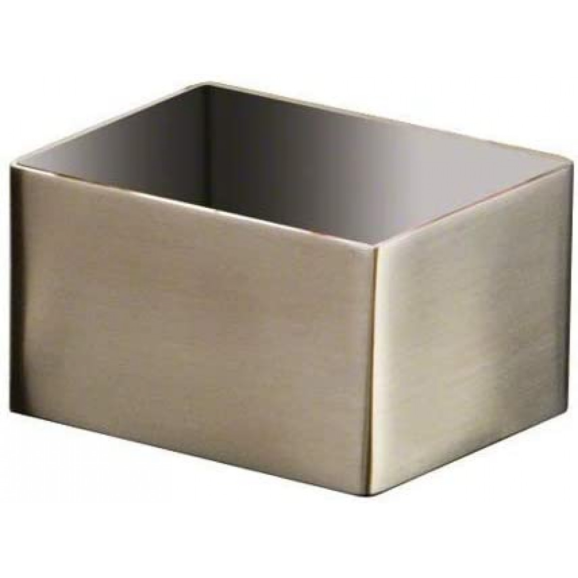 HOLDER, SUGAR PACKET/CUBE, STAINLESS STEEL, SATIN, RECTANGLE