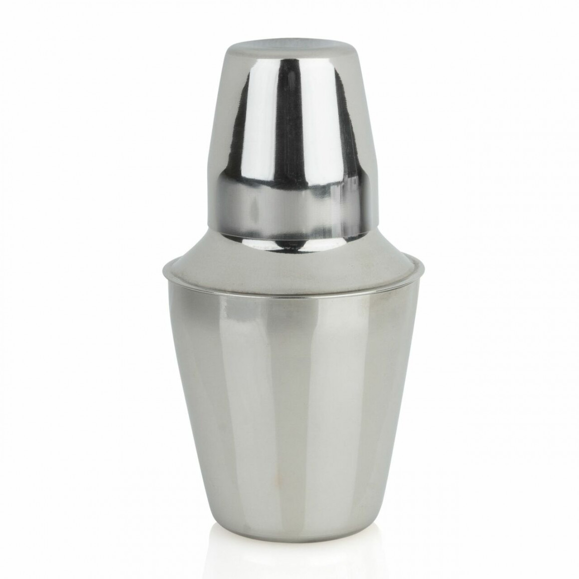 COCKTAIL SHAKER, STAINLESS STEEL, THREE-PIECE, 16 OZ.
