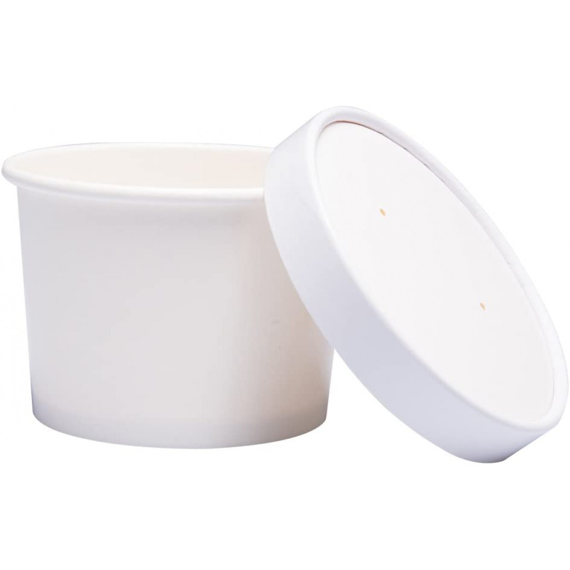 White soup cup paper lids 260g