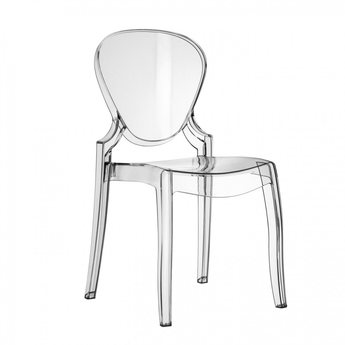 Chair QUEEN, trasparent polycarbonate
