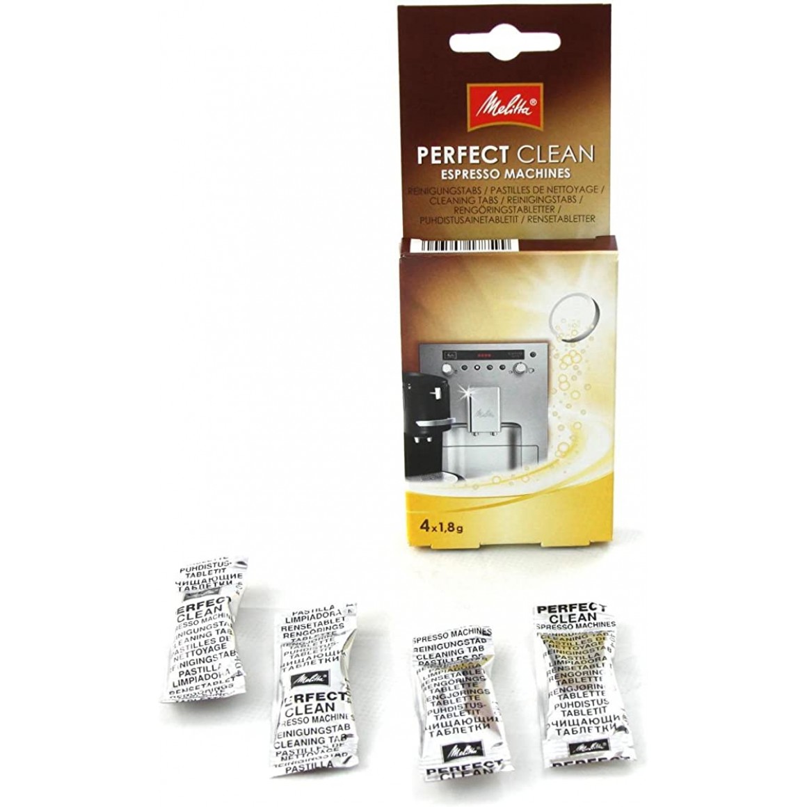 MELITTA PERFECT CLEAN CLEANER TABS 4x1,8G