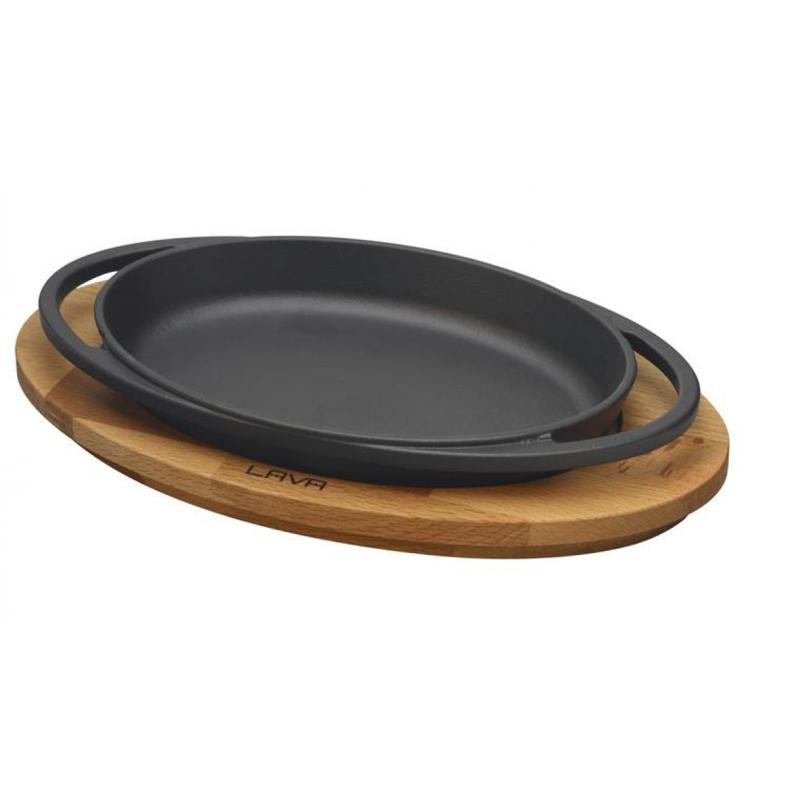 OVAL DISH AND WOODEN PLATTER