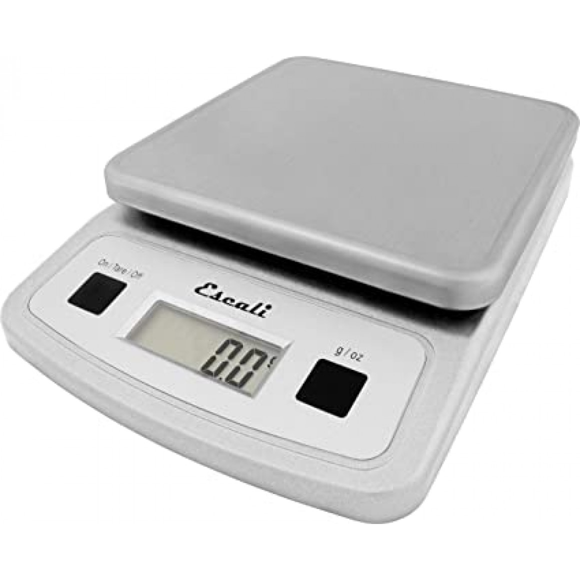 Low-Profile Digital Kitchen Scale, 13 Lb / 6 Kg - Silver-Gray (Optional power adapter sold separatel
