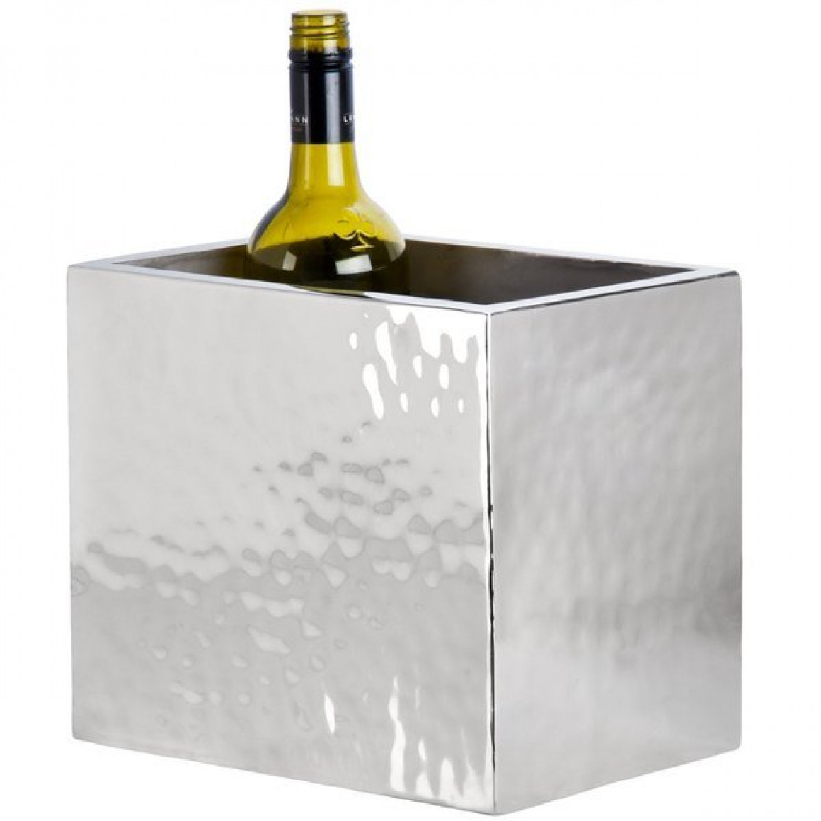 WINE COOLER, DOUBLE WALL, HAMMERED, TWO-BOTTLE