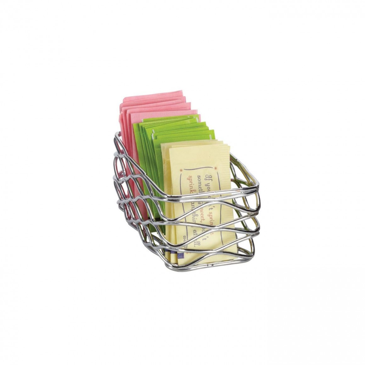 BASKET, SUGAR PACKET, HOLDER, BIRDNEST, CHROME BASKET, SUGAR PACKET, HOLDER, BIRDNEST, CHROME