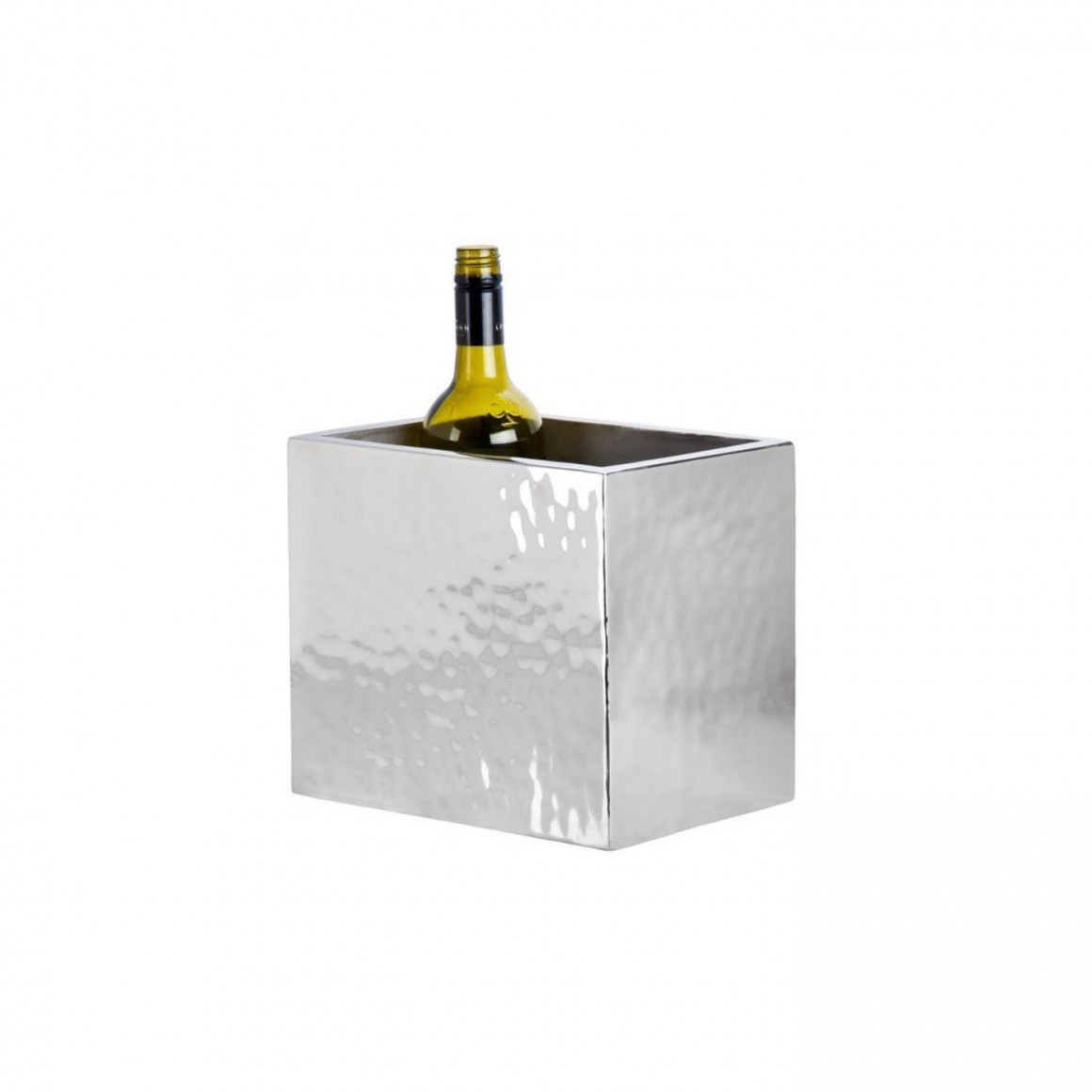WINE COOLER, DOUBLE WALL, HAMMERED, TWO-BOTTLE WINE COOLER, DOUBLE WALL, HAMMERED, TWO-BOTTLE