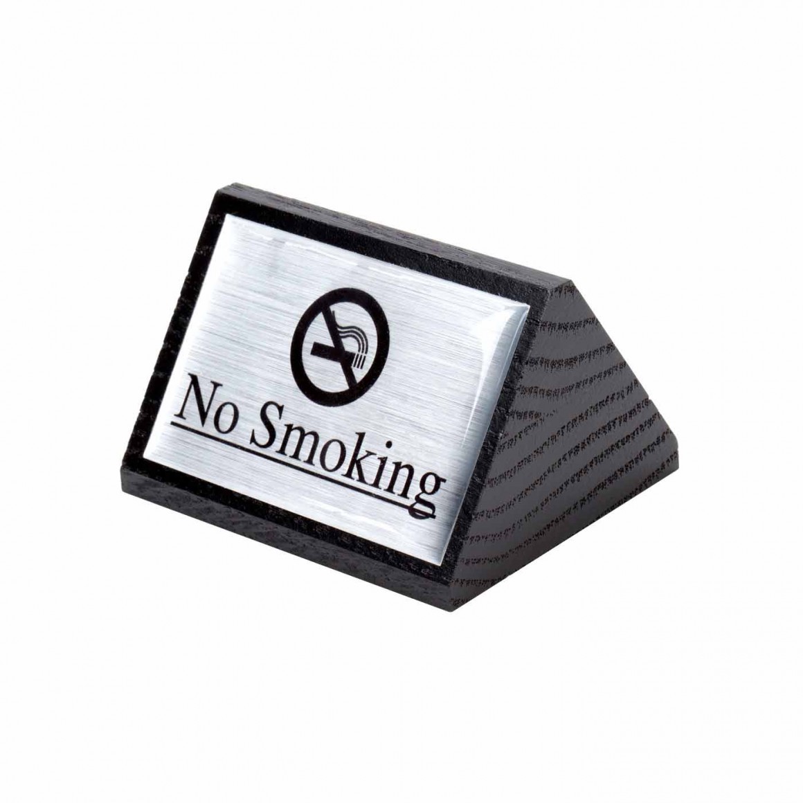 SIGN, WOOD, BLACK, NO SMOKING, DOUBLE-SIDED SIGN, WOOD, BLACK, NO SMOKING, DOUBLE-SIDED
