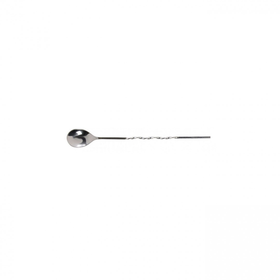 BAR SPOON, STAINLESS STEEL, TWISTED, NO KNOB, 11 BAR SPOON, STAINLESS STEEL, TWISTED, NO KNOB, 11