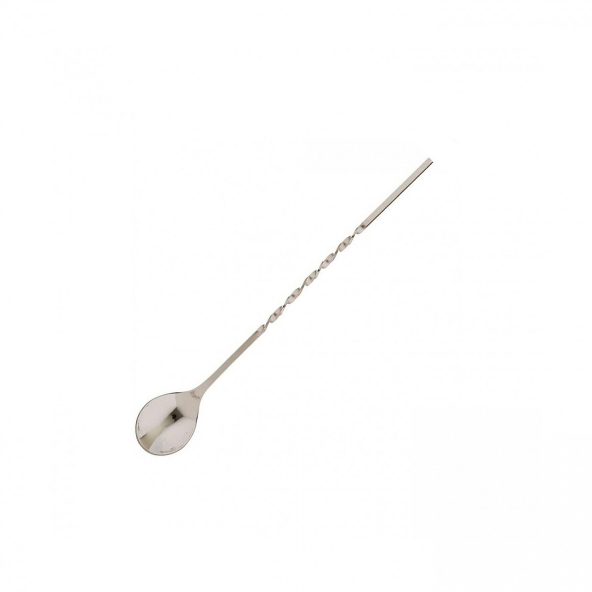 BAR SPOON, STAINLESS STEEL, TWISTED, NO KNOB, 10 BAR SPOON, STAINLESS STEEL, TWISTED, NO KNOB, 10