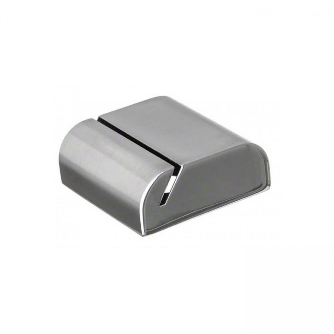 CARD HOLDER, STAINLESS STEEL, SMOOTH SATIN FINISH, 3/4 CARD HOLDER, STAINLESS STEEL, SMOOTH SATIN FINISH, 3/4