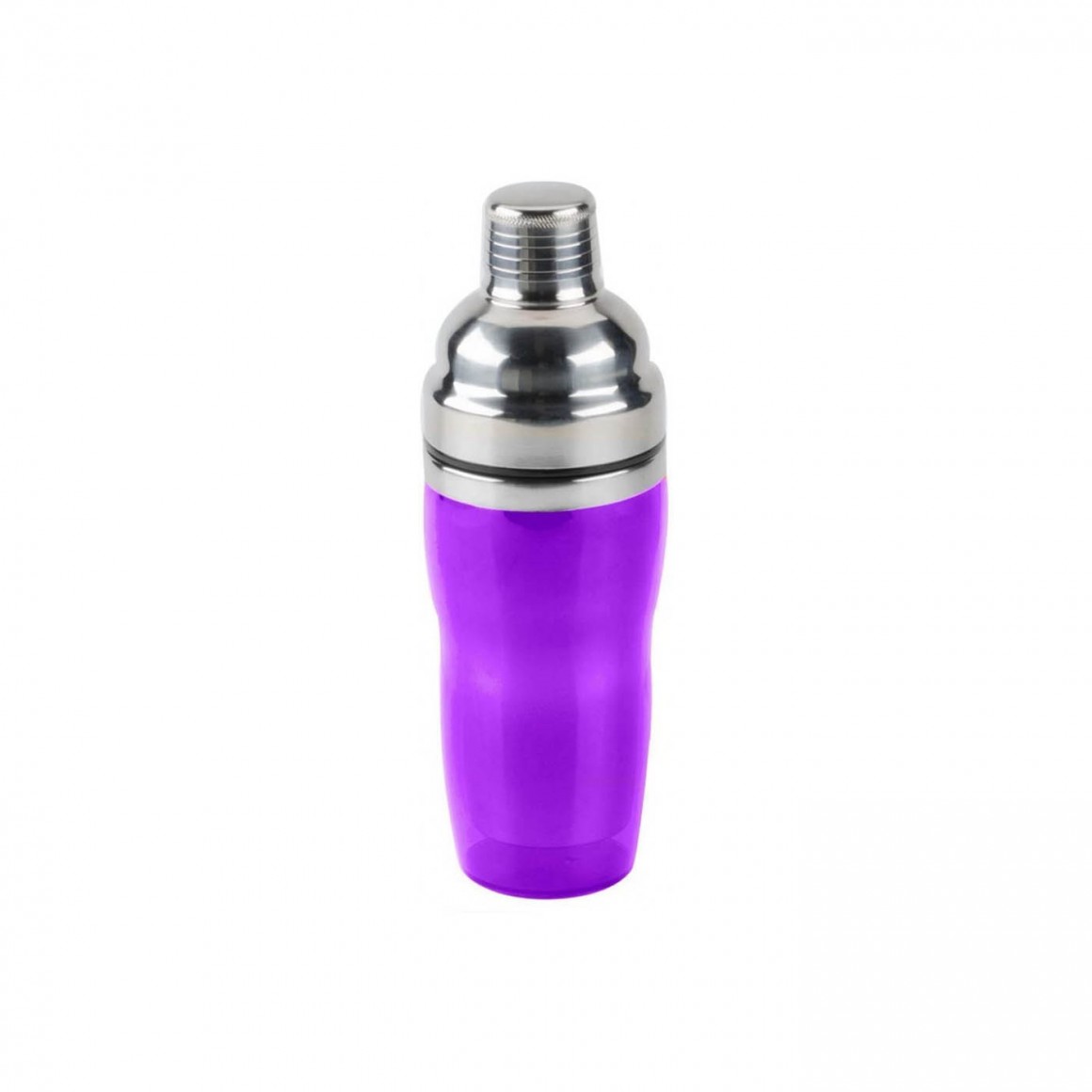 COCKTAIL SHAKER, STAINLESS STEEL, ACRYLIC, PURPLE, 16 OZ. COCKTAIL SHAKER, STAINLESS STEEL, ACRYLIC, PURPLE, 16 OZ.
