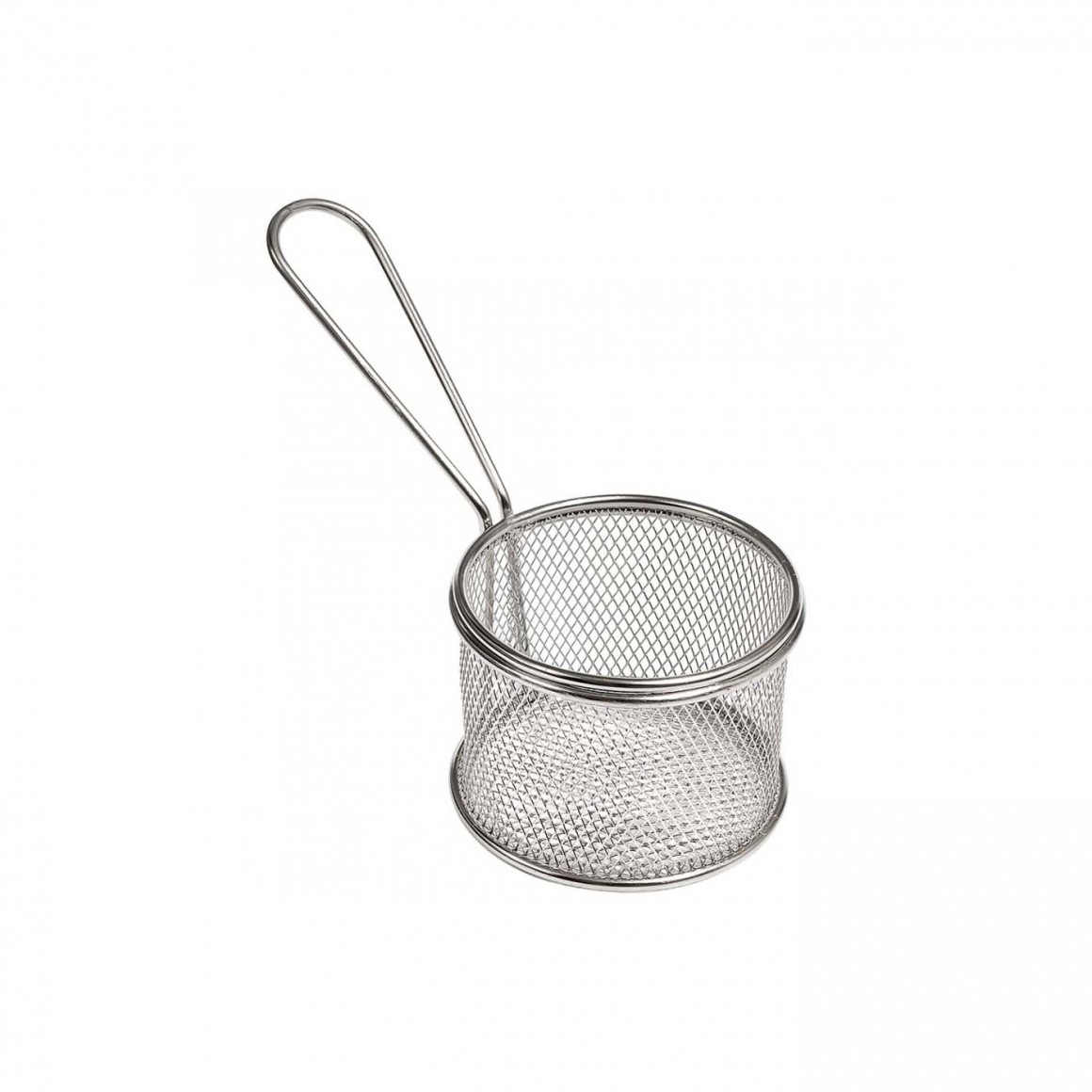 STAINLESS STEEL FRY BASKET, ROUND STAINLESS STEEL FRY BASKET, ROUND