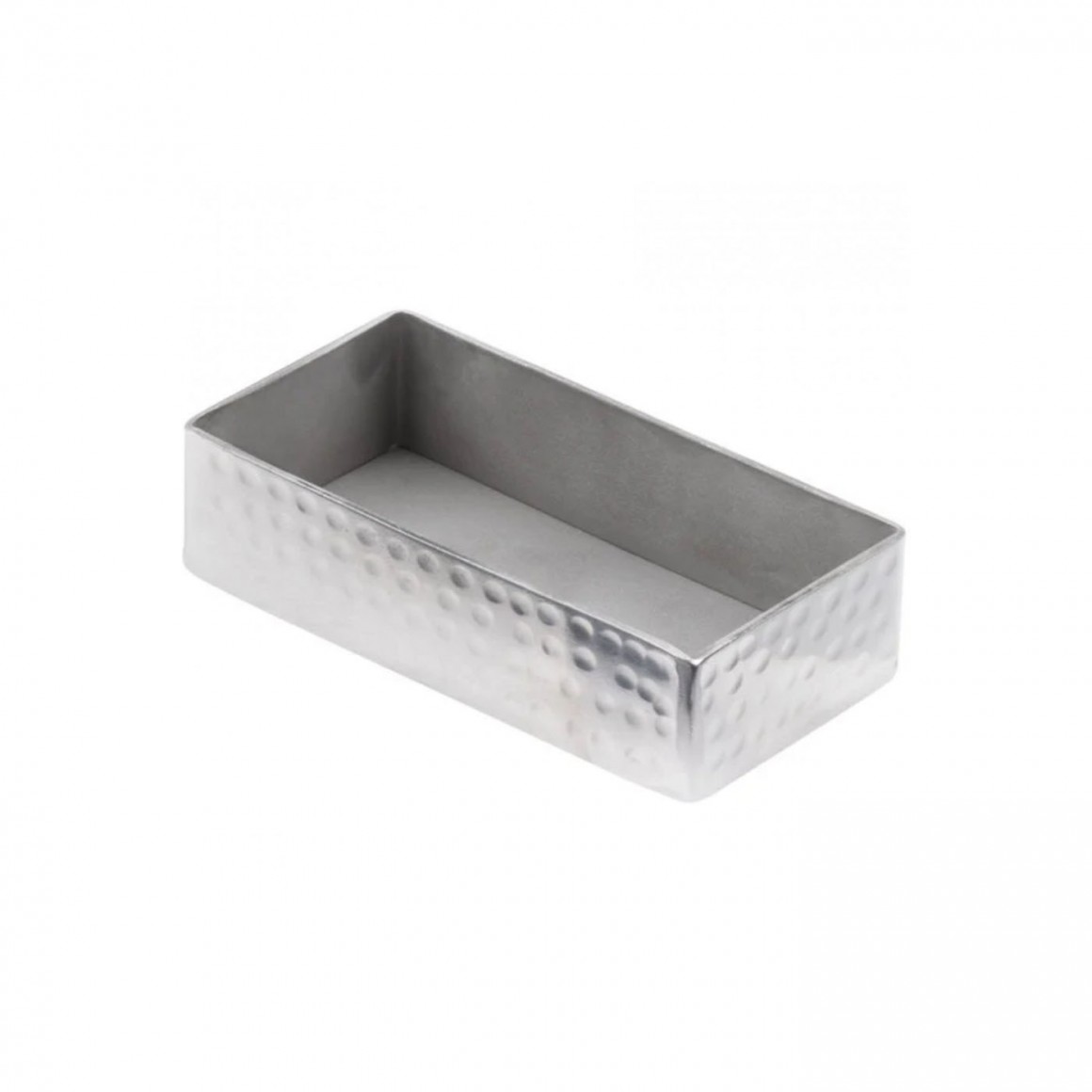 HOLDER, TRAY, STAINLESS STEEL, MINI, HAMMERED HOLDER, TRAY, STAINLESS STEEL, MINI, HAMMERED