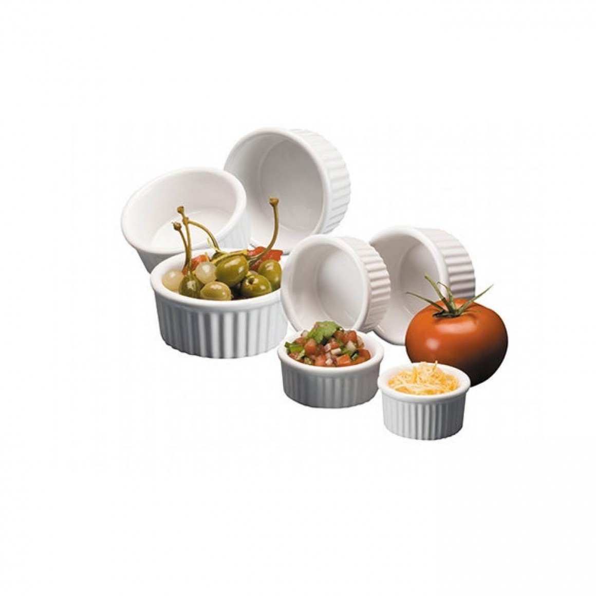 RAMEKIN, CERAMIC, CERAMEKIN™, 4 OZ. RAMEKIN, CERAMIC, CERAMEKIN™, 4 OZ.