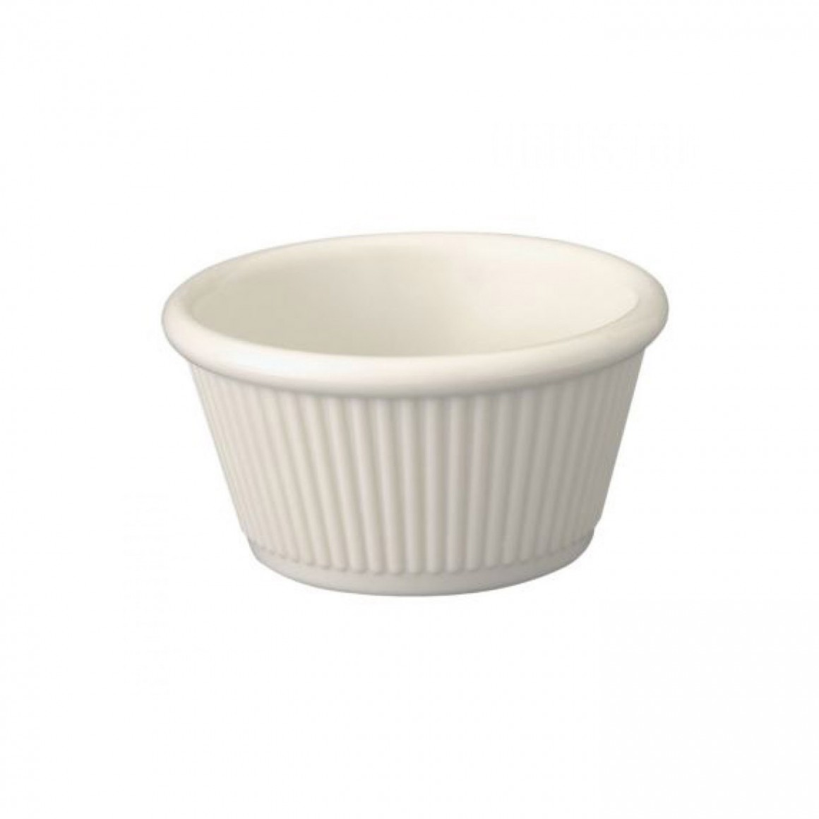 RAMEKIN, MELAMINE, FLUTED, WHITE, 3 OZ. RAMEKIN, MELAMINE, FLUTED, WHITE, 3 OZ.