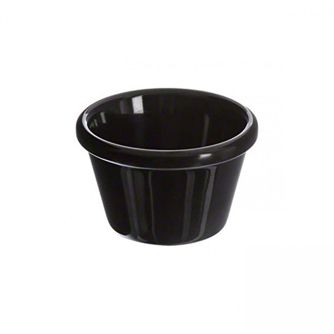 RAMEKIN, MELAMINE, SMOOTH, BLACK, 1.5 OZ. RAMEKIN, MELAMINE, SMOOTH, BLACK, 1.5 OZ.