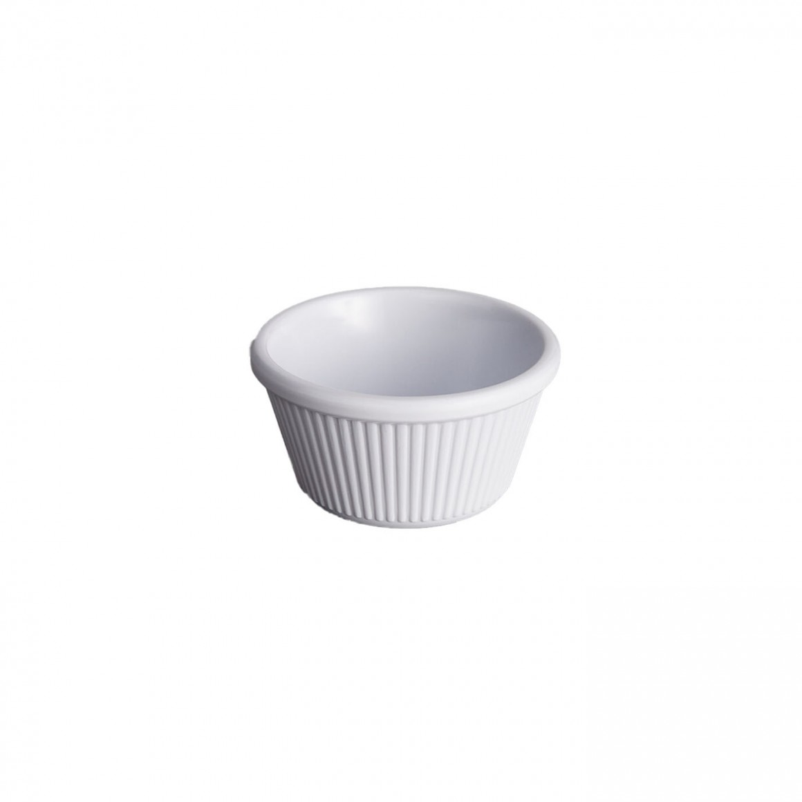 RAMEKIN, MELAMINE, SMOOTH, WHITE, 1.5 OZ. RAMEKIN, MELAMINE, SMOOTH, WHITE, 1.5 OZ.