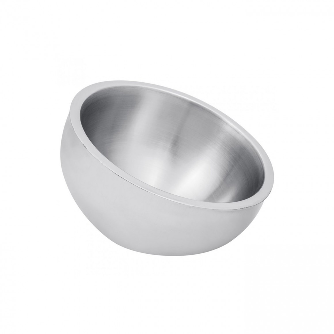 STAINLESS STEEL, SATIN BOWL, DOUBLE WALL, ANGLED, 54 OZ. STAINLESS STEEL, SATIN BOWL, DOUBLE WALL, ANGLED, 54 OZ.