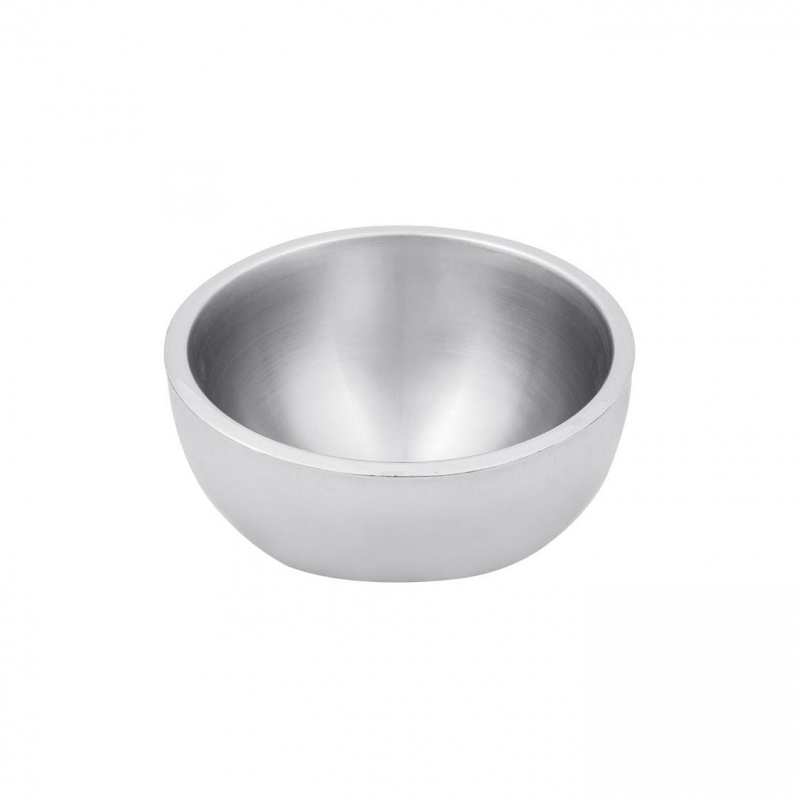 STAINLESS STEEL, SATIN BOWL, DOUBLE WALL, ANGLED, 108 OZ. STAINLESS STEEL, SATIN BOWL, DOUBLE WALL, ANGLED, 108 OZ.