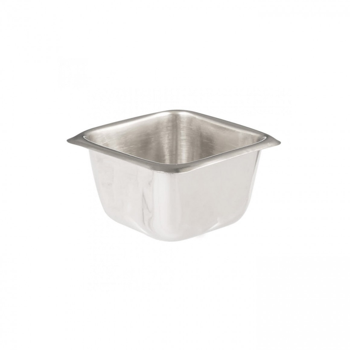 SAUCE CUP, STAINLESS STEEL, SQUARE, 2.5 OZ. SAUCE CUP, STAINLESS STEEL, SQUARE, 2.5 OZ.