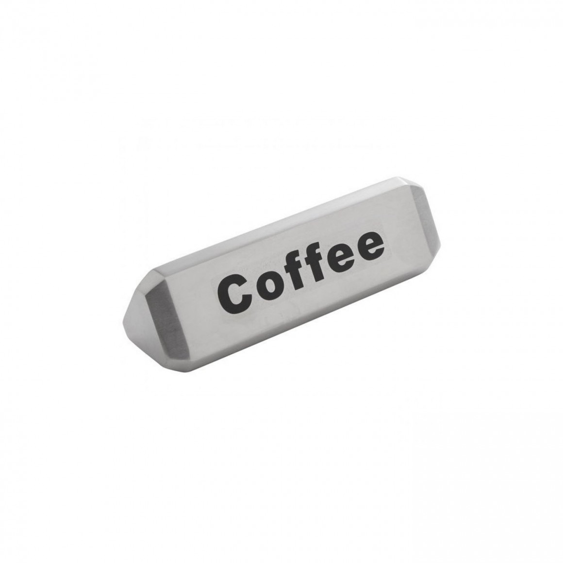 SIGN, THREE-SIDED, STAINLESS STEEL, COFFEE, DECAF, HOT WATER SIGN, THREE-SIDED, STAINLESS STEEL, COFFEE, DECAF, HOT WATER