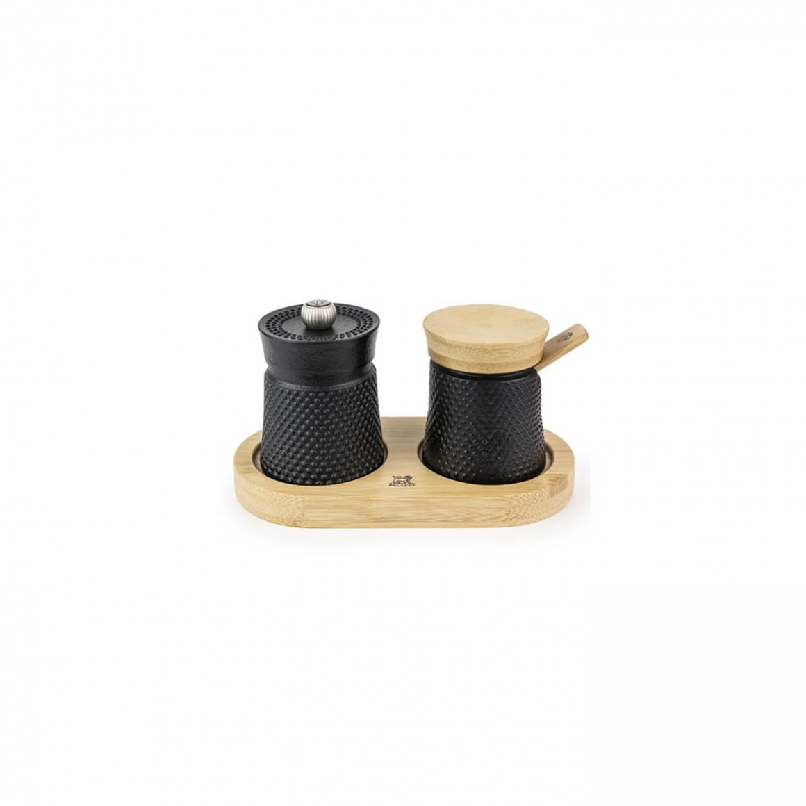 Bali Cast iron pepper mill and salt dispenser set Bali Cast iron pepper mill and salt dispenser set