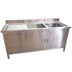 Stainless steel sink for dishwasher