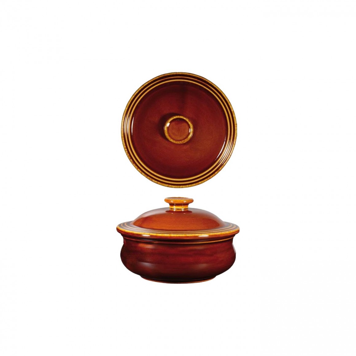 Art De Cuisine Rustic Brown  Hot Pot Dish/43cl Art De Cuisine Rustic Brown  Hot Pot Dish/43cl