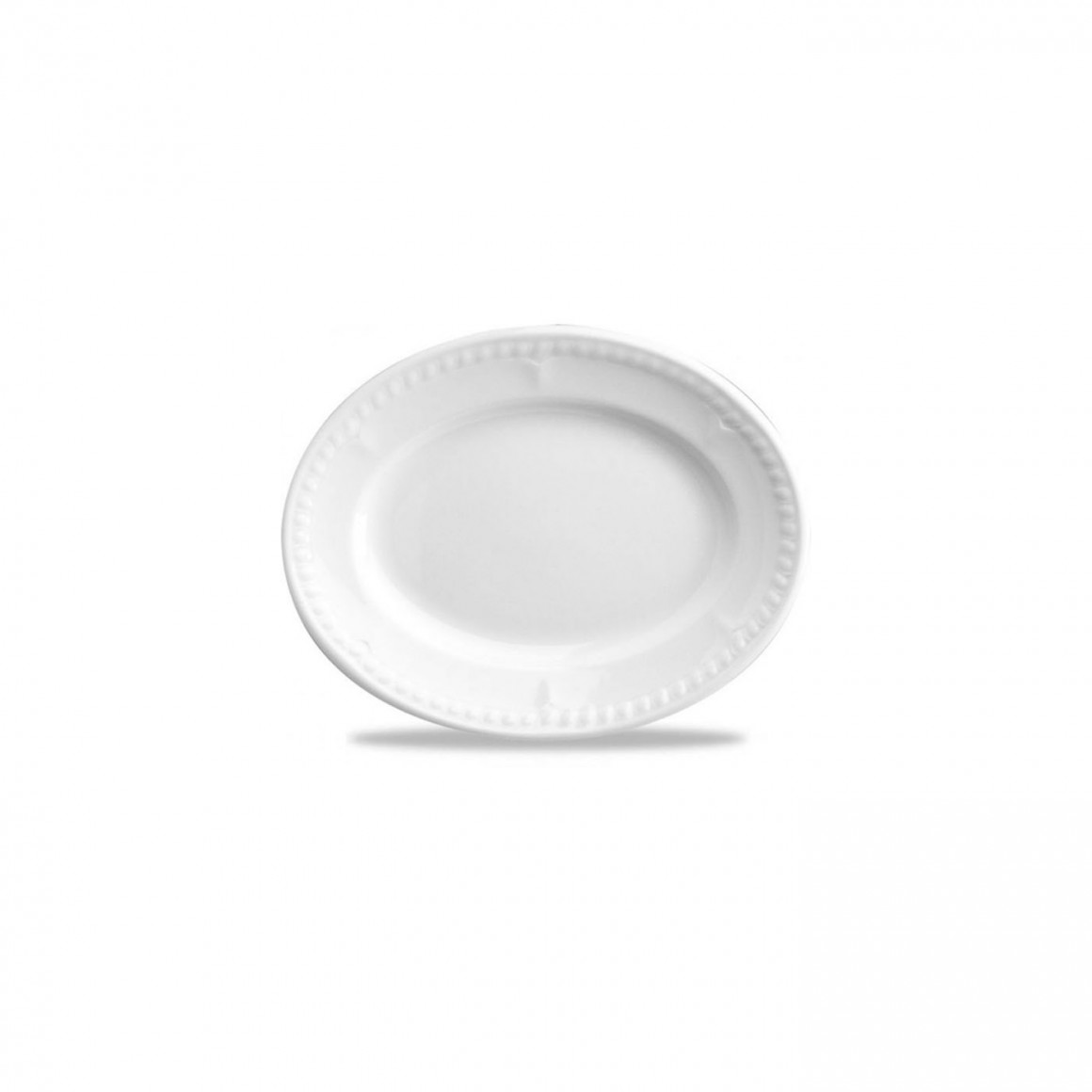 Buckingham White  Oval Plate/D25.4 Buckingham White  Oval Plate/D25.4