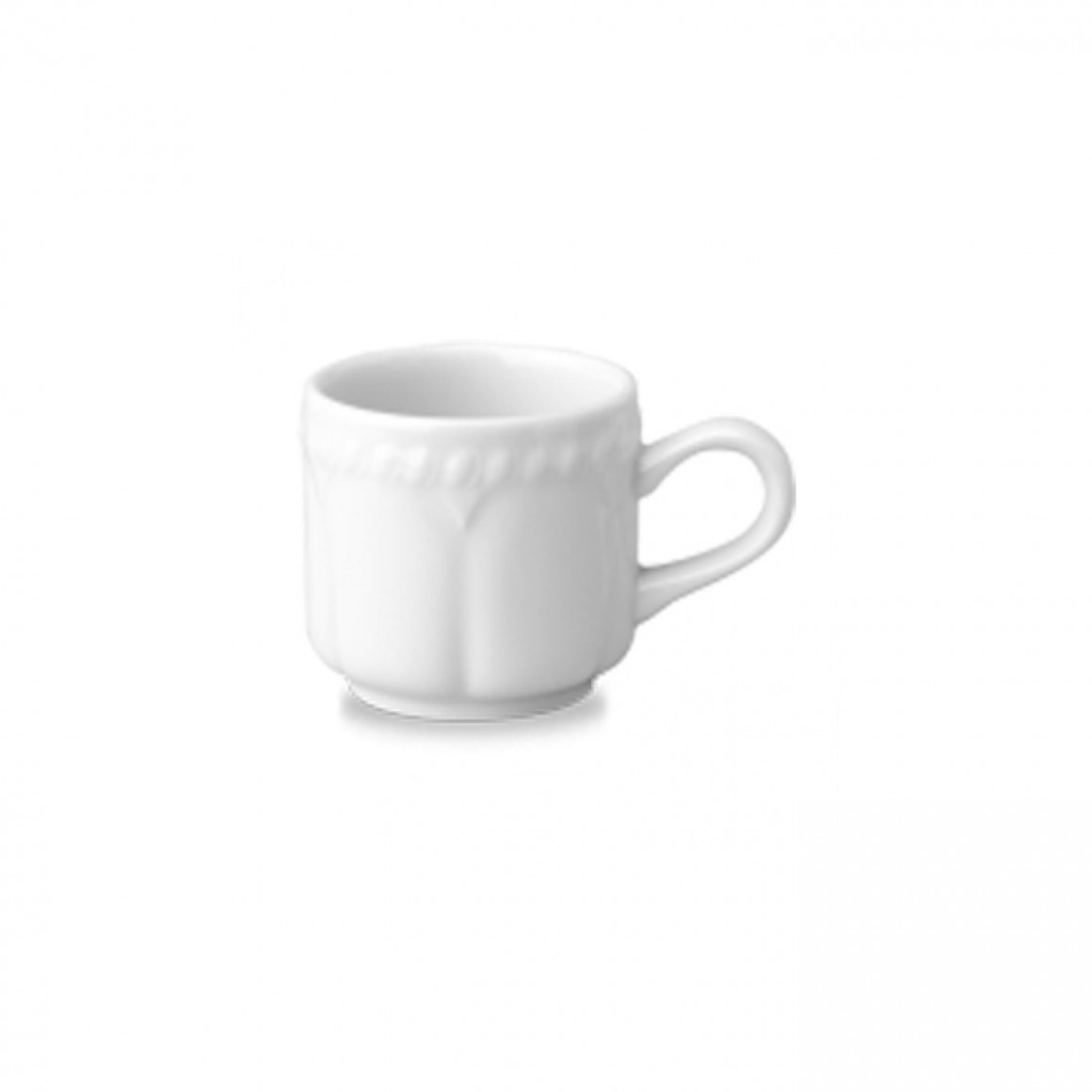 Buckingham White Stacking Coffee Cup/11.2cl Buckingham White Stacking Coffee Cup/11.2cl