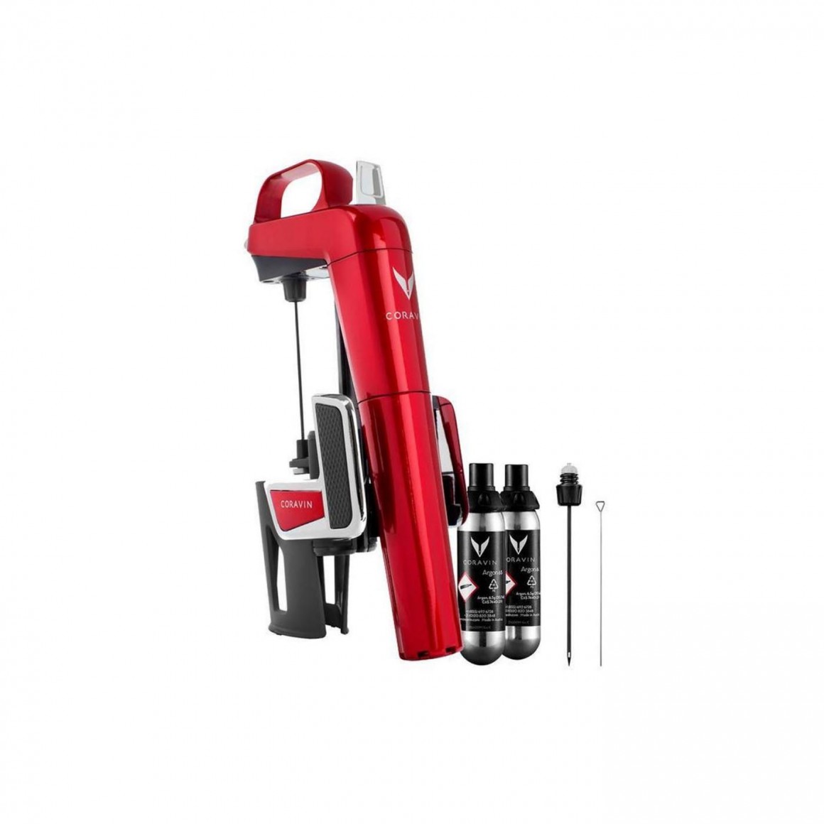 CORAVIN™ Model Two Elite Candy Apple Red Wine Dispenser System CORAVIN™ Model Two Elite Candy Apple Red Wine Dispenser System