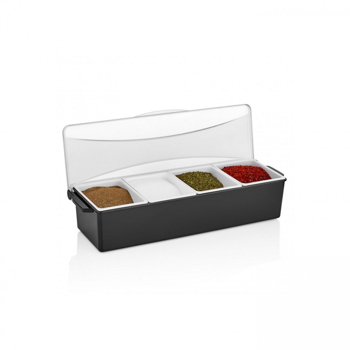 4 compartment Garnish Tray w/Lid 4 compartment Garnish Tray w/Lid