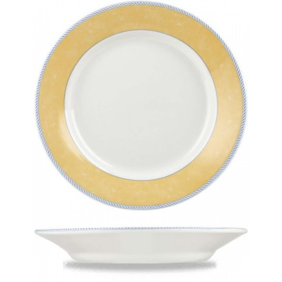 Pattern New Horizons Yellow Med Dish/D25.6