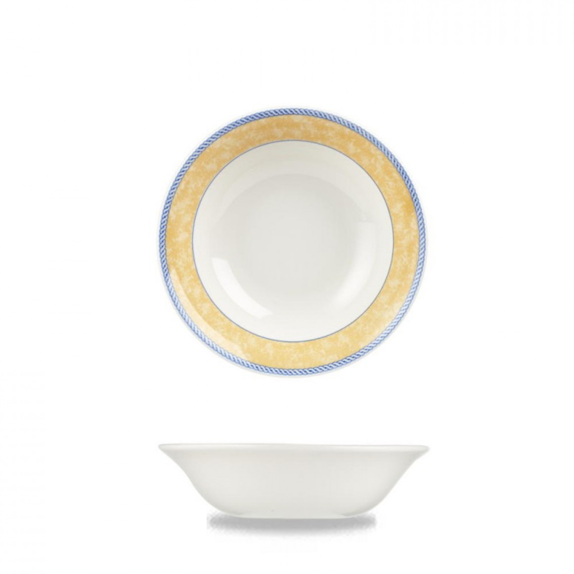 Pattern New Horizons Yellow Classic Rimmed Soup/32.5cl