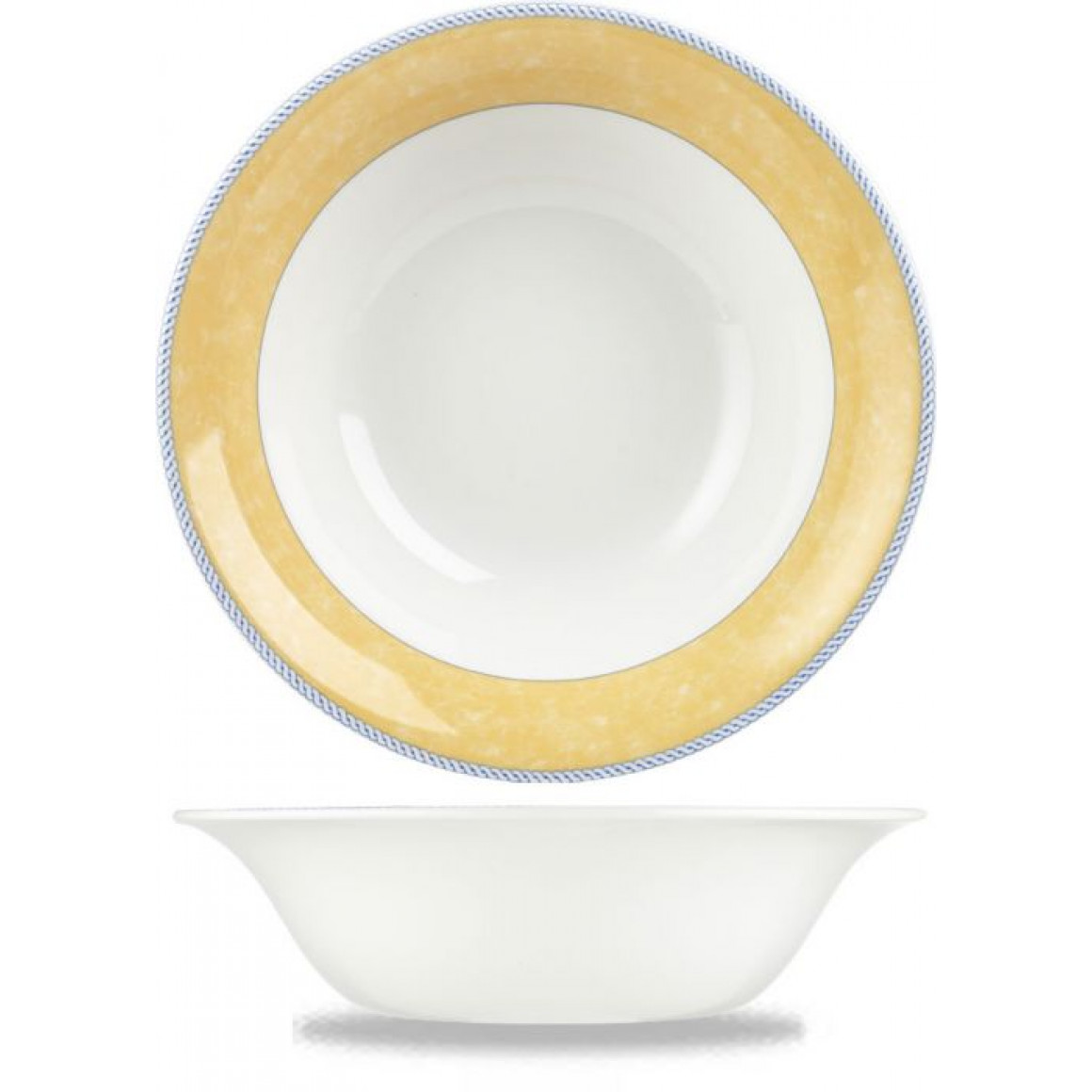 Pattern New Horizons Yellow Med Large Salad Bowl/130.7cl