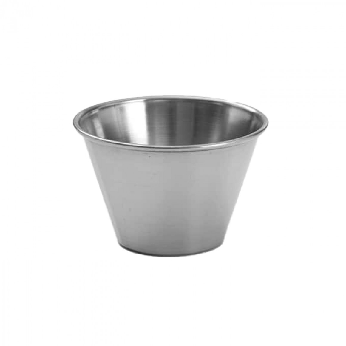 SAUCE CUP, STAINLESS STEEL, ROUND, 4 OZ.