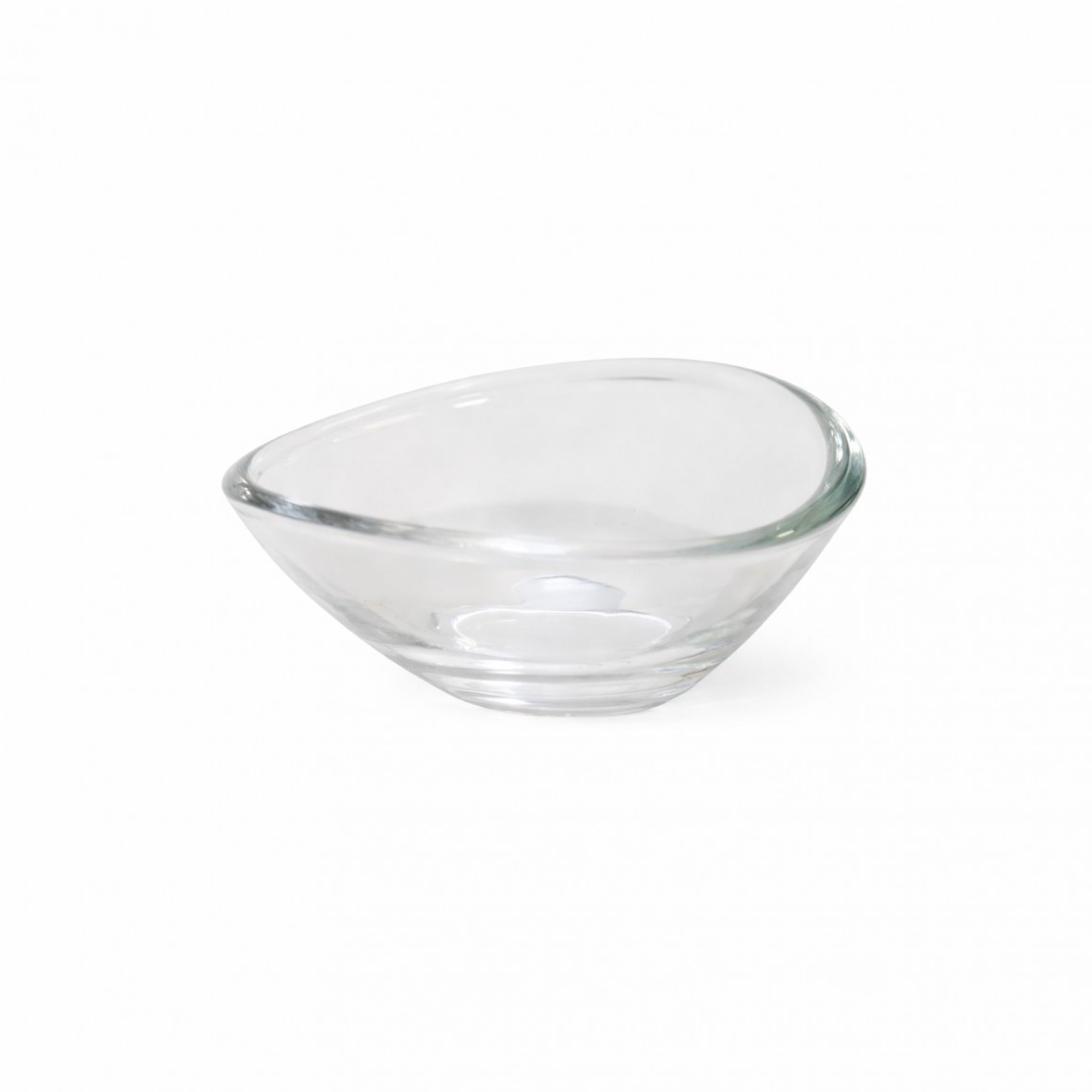 Oval şüşə qab, şəffaf  5422