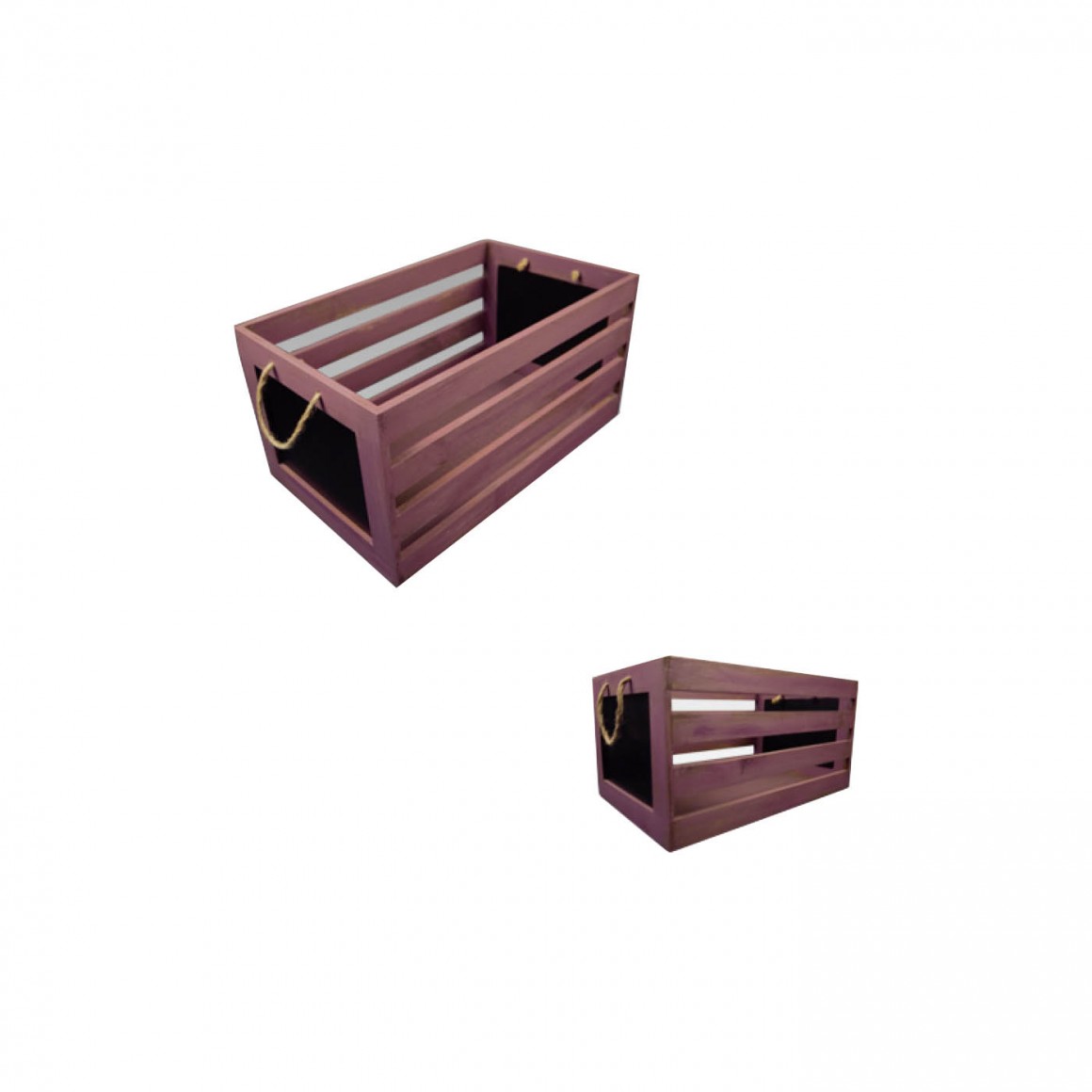 Wood box №2 (burgundy)