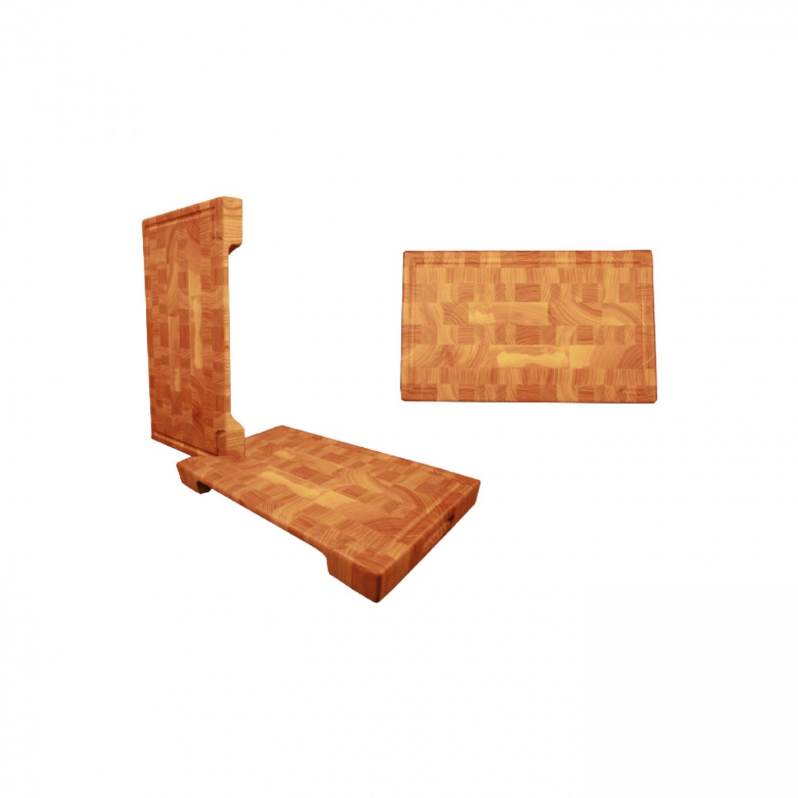 Cutting Board Rectangular stripe, Crescent bottom Cutting Board Rectangular stripe, Crescent bottom