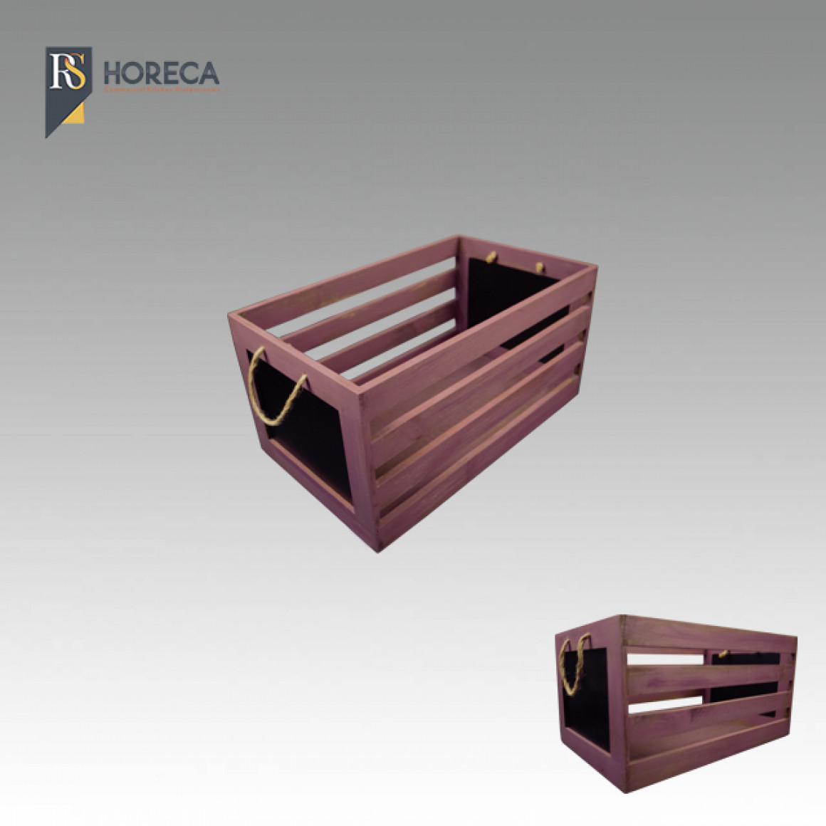 Wood box №2 (burgundy)