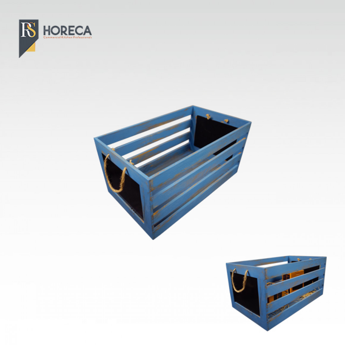Wood box №2 (blue)