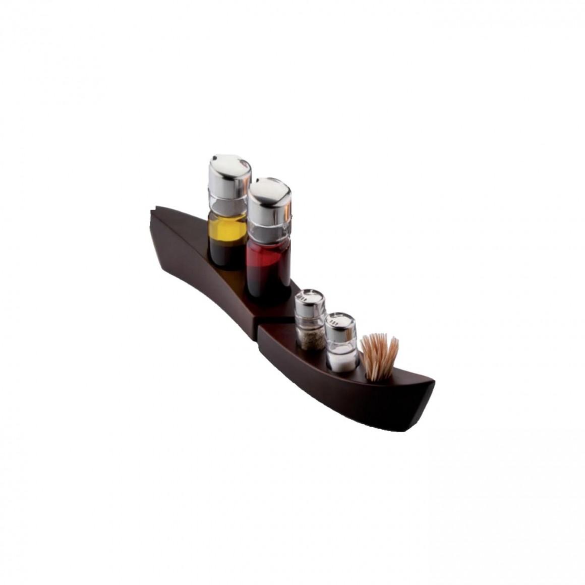 Vase KIBU+ black wooden plate Vase KIBU+ black wooden plate