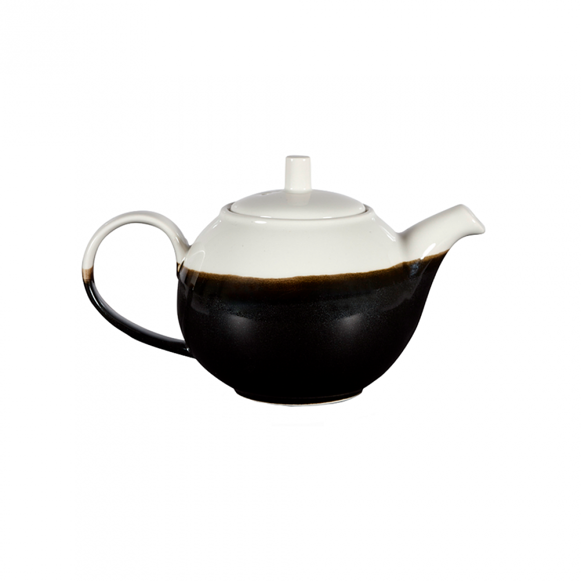 Monochrome Onyx Black Profile Beverage Teapot 15Oz