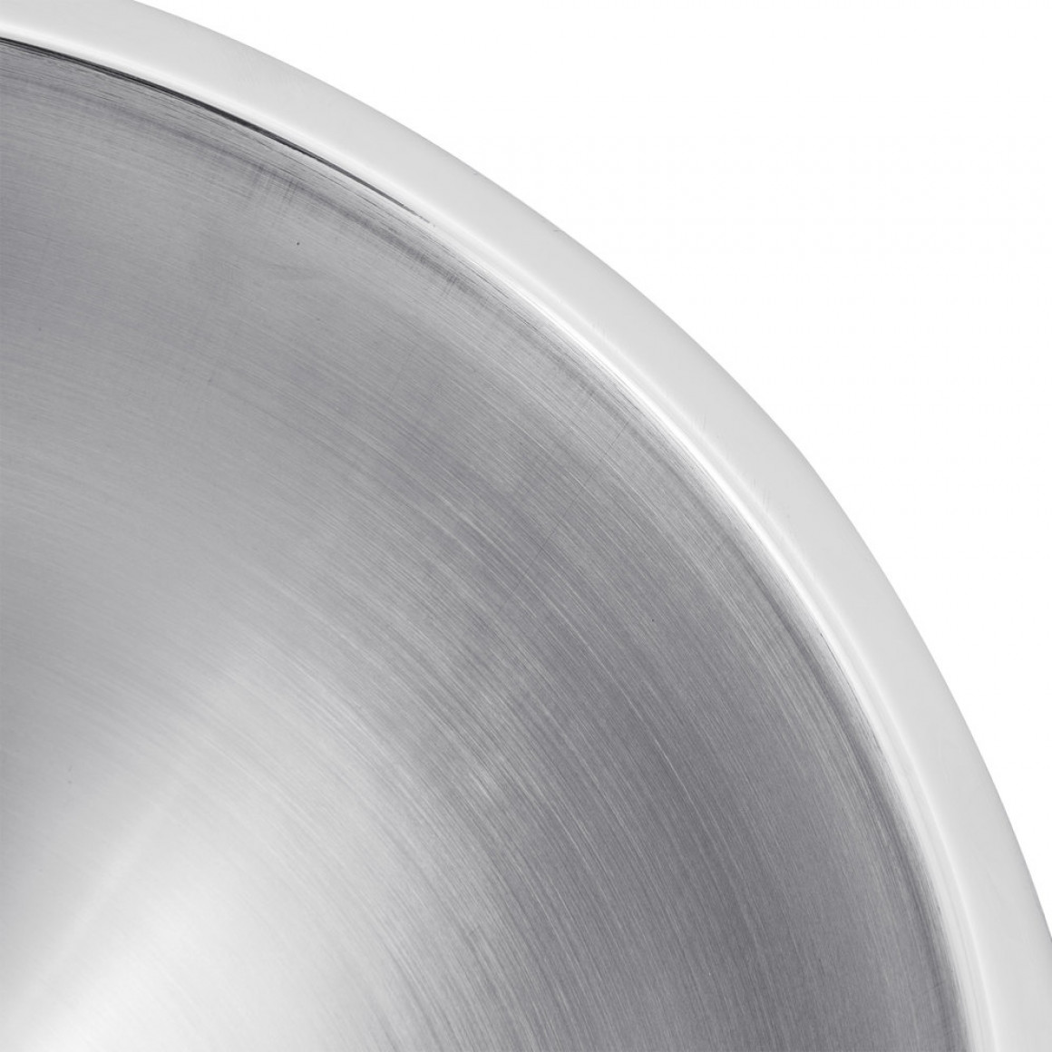 STAINLESS STEEL, SATIN BOWL, DOUBLE WALL, ANGLED, 108 OZ.