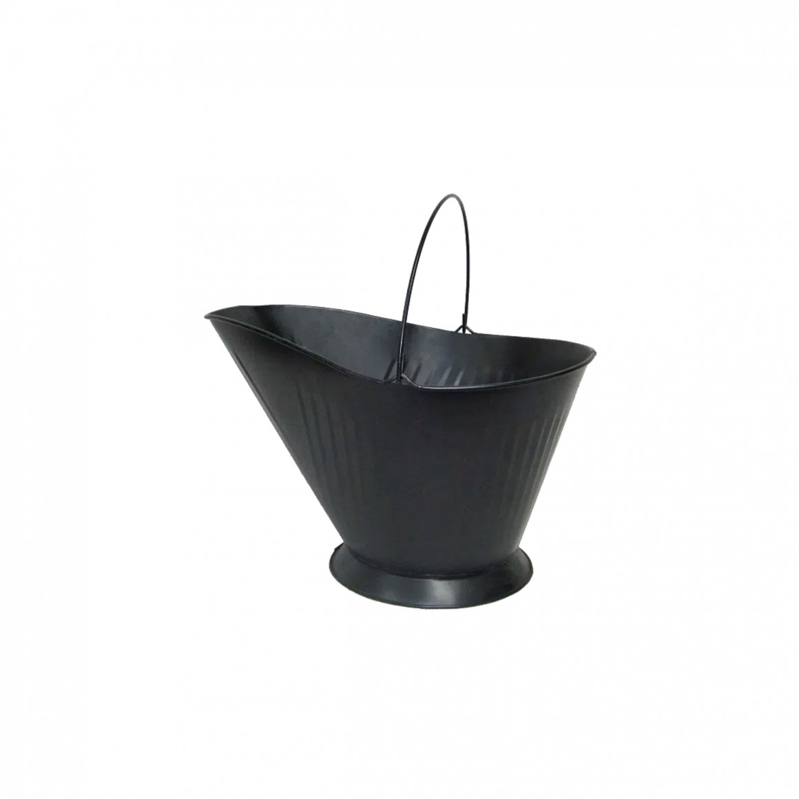 Charcoal bucket steel with black powder