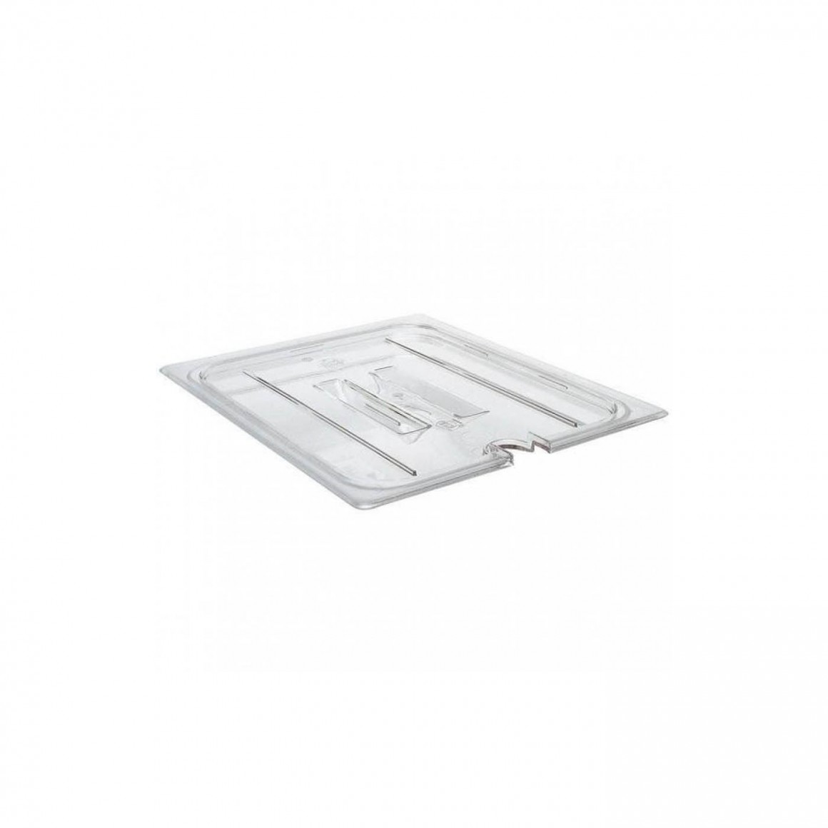 GN. KÜVET KAPAĞI POLİKARBON KULPLU VE DELİKLİ 1/4 GN. KÜVET KAPAĞI POLİKARBON KULPLU VE DELİKLİ 1/4