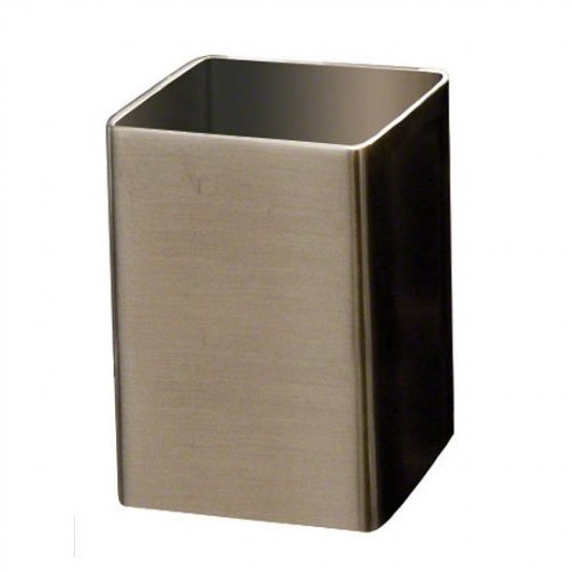 HOLDER, SUGAR PACKET/CUBE, STAINLESS STEEL, SATIN, SQUARE